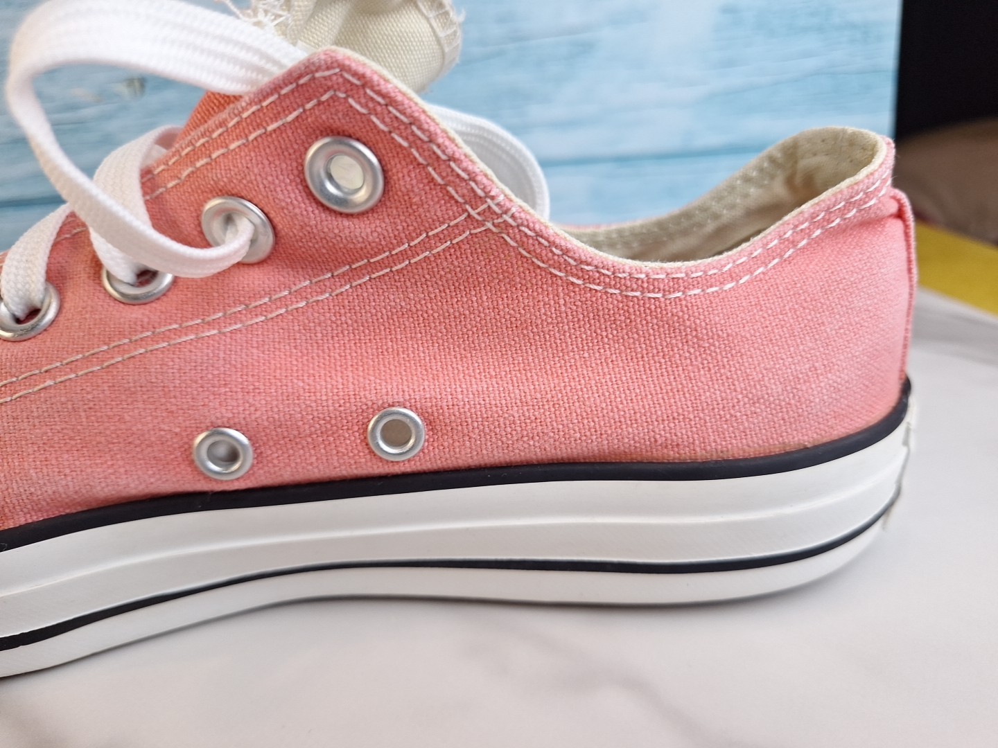 Converse All Star Chuck Taylor Low Top Pink Canvas Sneakers Mens 6 thumbnail 19