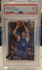 2025 Topps Basketball Cooper Flagg #201 Base Rookie Dallas Mavericks PSA 9