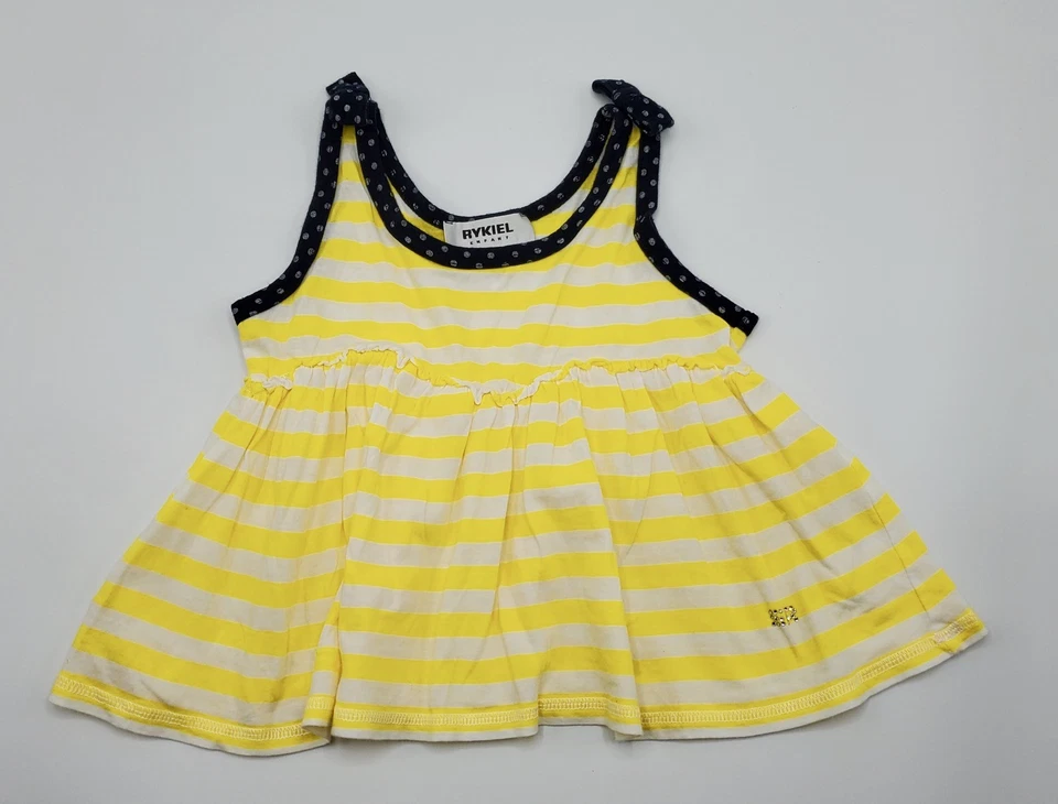 Regata Sonia Rykiel feminina 100% algodão tamanho 4 anos usada - Imagem 2 de 4