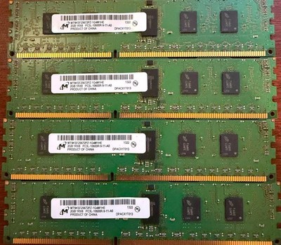 MT9JSF51272PZ-1G9E2HE Micron 4x 4GB PC3-14900R-13-13-A1 Server Memory RAM 1Rx8