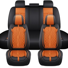 Luxury Pu Leather Seat Covers Full Set Universal 5 Seat Waterproof Seat Covers