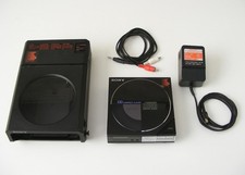 SONY D-5 Compact Portable CD Player w/ AC-190 Adaptor  EBP-9LC Case D-50 Works