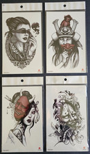 4 Sheets Premium Quality Middle Half Arm Temporary Tattoos For Men  Women 31