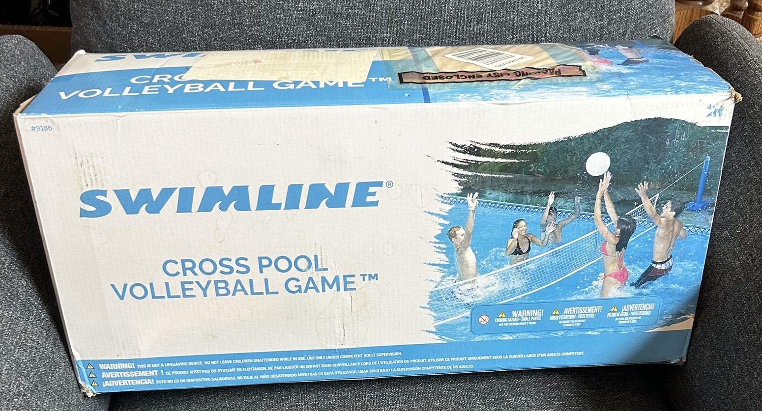 Swimline 9186 Red de Voleibol Ajustable Piscina Cruzada con Pelota NUEVO