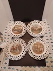 LOT Of 4 Vintage Westmoreland Milkglass Bicentennial Plates.
