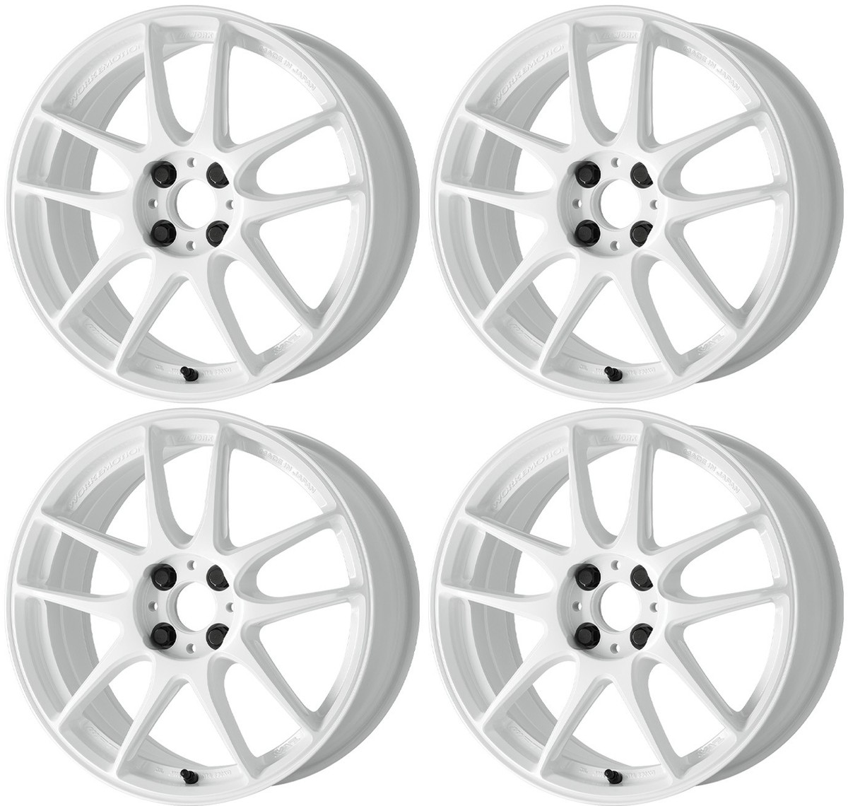 WORK EMOTION CR SHIGOKU Wheels 17x7.0J+47 4x100 IceWhite(ICW) [Set