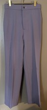 Vtg 70  s Levi Strauss  Co Pants Lavender High Rise Wide Leg Polyester Trousers