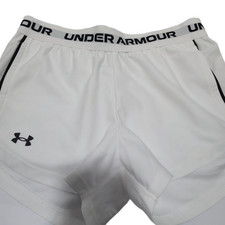 Under Armour Youth Girls UA Tech Play Up Athletic Shorts White Size Medium