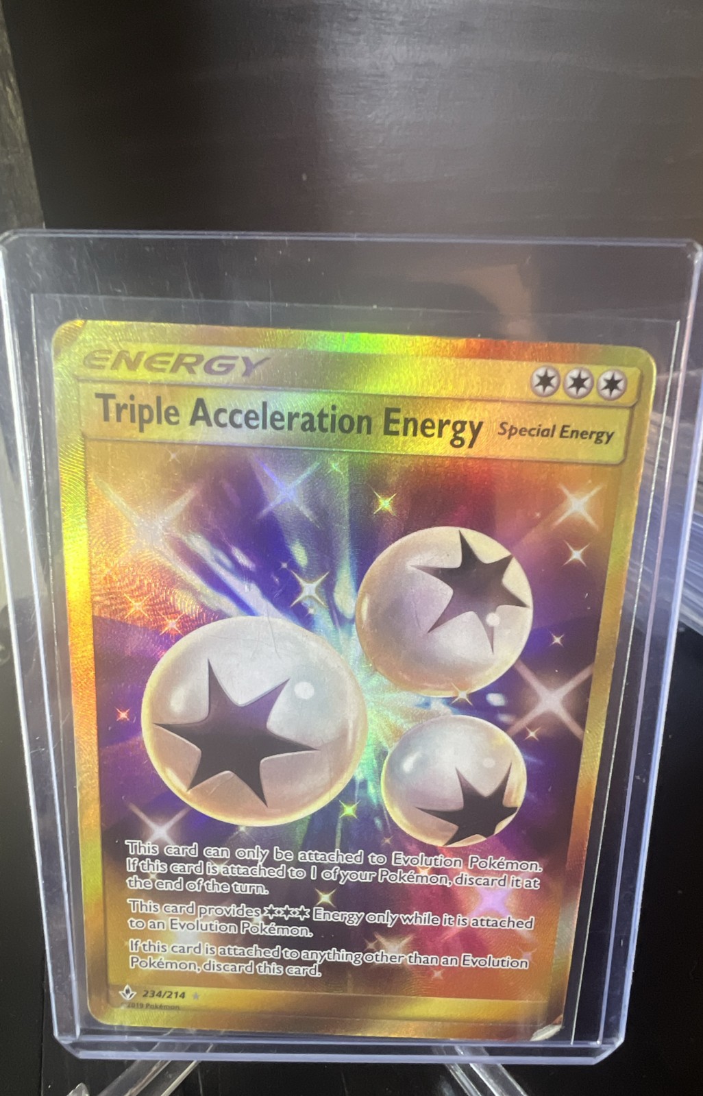 Triple Acceleration Energy (Secret) 234/214 Sm-Unbroken Bonds Holo