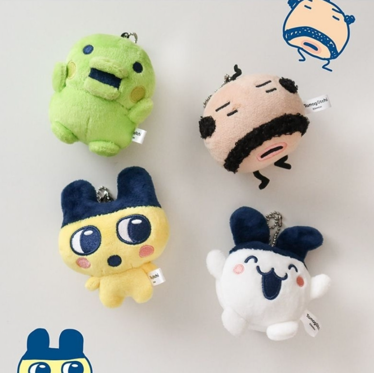 Tamagotchi Plush Doll Series Kuchipatchi 9cm Keychains Keyrings