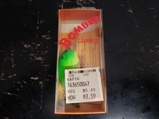 Bomber Model A Crankbait Green Yellow Fish Shape 1/4 oz 6AFYG