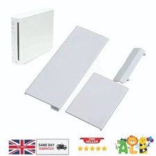 Juego de 3 piezas de panel de repuesto con solapas para puertas de consola Nintendo Wii BLANCO