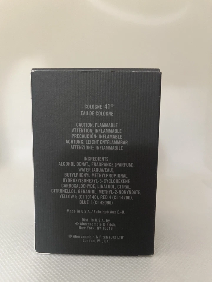Abercrombie & Fitch одеколон 41 мужской аромат 1 унц / 30 мл винтажный РЕДКИЙ - Изображение 3 из 4
