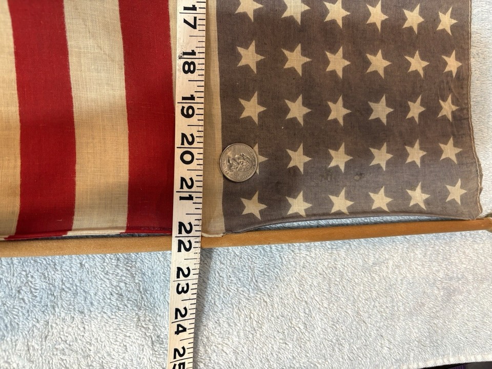 7-vintage-48-star-us-small-flags-lot-3-22-x-14-2-8-x-5-2-13