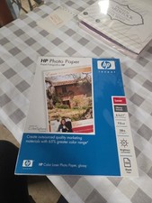 NEW SEALED HP Color Laser PHOTO PAPER Glossy 8.5 x 11 Heavy 100 SHEETS PaperA 