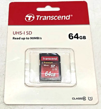 64GB TRANSCEND TS64GSDU1 Premium CLASS 10 SDHC UHS-I SD Card