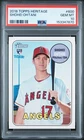 2018 TOPPS HERITAGE #600 SHOHEI OHTANI ROOKIE RC PSA 10