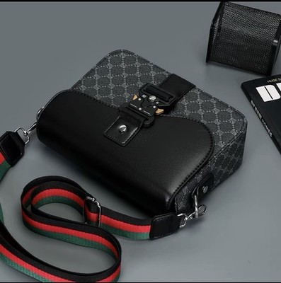 EGRLTT Dreifarbiger Unisex Messenger Bag für Herren Modische Business Tasche