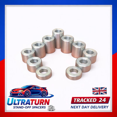 27 mm Durchmesser Aluminium Abstandshalter Kragen Motorhaube Erhöhungen Buchsen mit M16 Loch