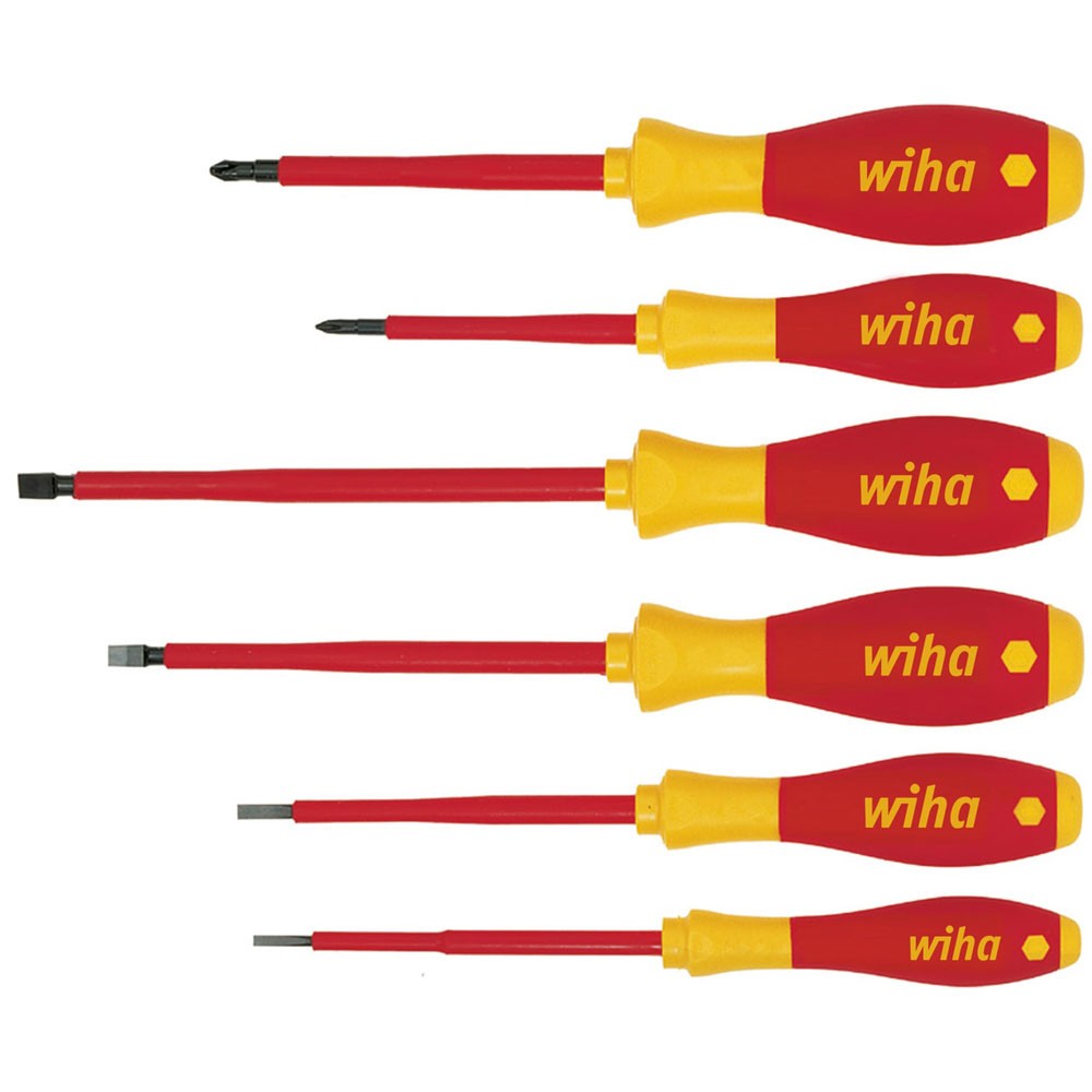 Wiha SoftFinish® electric SL/PH Screwdriver Set, 6 Piece