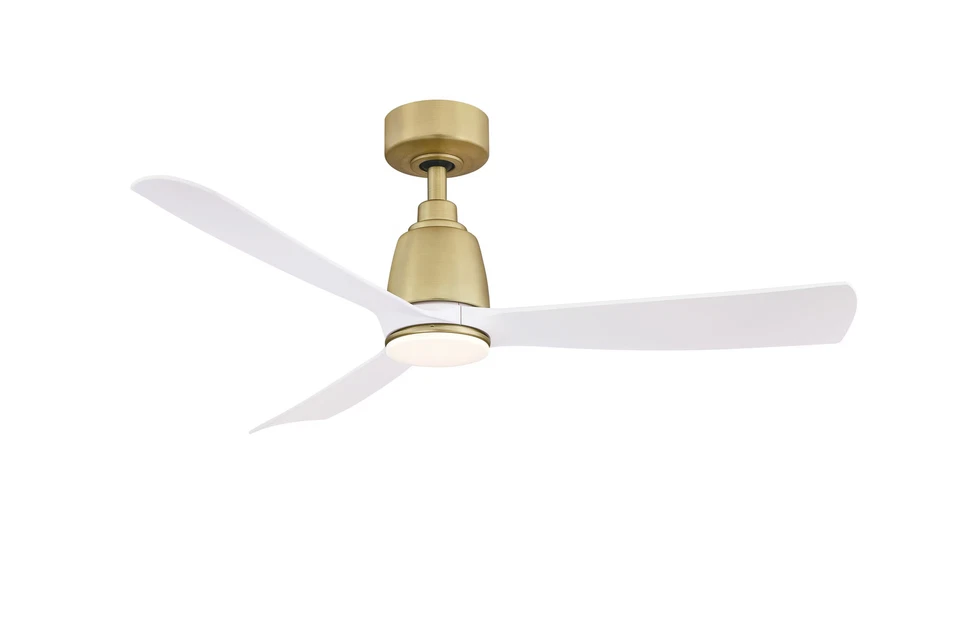 Fanimation Kute 44" Indoor Ceiling Fan in Brushed Satin Brass - Image 2 of 2