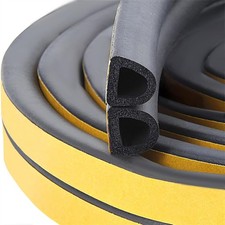 5M Big D-shape Door Window Rubber Seal Strip Weatherstrip for Auto Car Truck Van