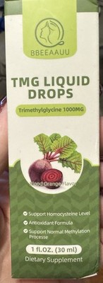TMG Supplements 1000MG - Trimethylglycine Liquid Drops, Betaine High Absorb 1 Oz