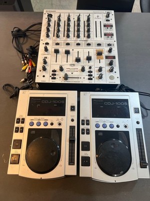 Pioneer CDJ-100S Paar Behringer DJX700 5CH DJ Mixer Set CD Player voll...