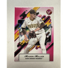 Topps 2025 Pristine Serial Numbered Pink  Mason Miller Padres 03/15 #92