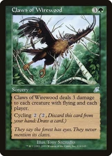 CLAWS OF WIREWOOD X 4 E/X+ SCOURGE MAGIC THE GATHERING