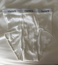 Vintage Hanes White Briefs 2009 Small 1 Pair 