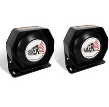 2pcs Compact High-performance Pa Siren Horn Speaker Ultra Slim 8 Ohms Us