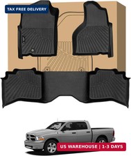 Peleus Car Floor Mats Compatible With Dodge Ram 1500 2002-2008 Crew Cab Quad Ca
