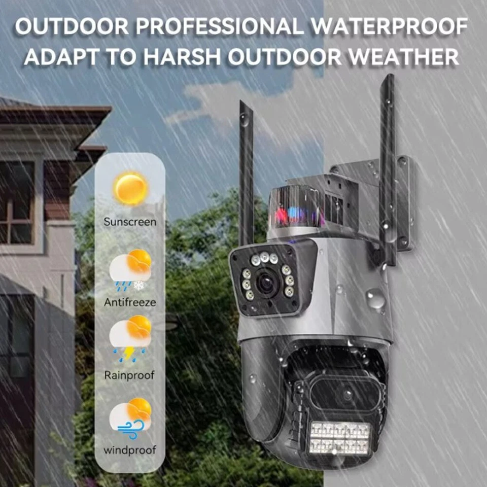 8MP 4K Wireless IP Camera WIFI Outdoor CCTV PTZ Smart Home Security IR Cam IP66▲ - Image 2 of 4