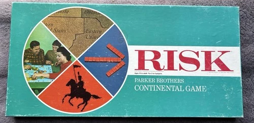 Vintage Risk Parker Brothers Continental Board Game 1968*COMPLETE*