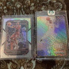 2024-25 Panini Prizm Deca Trae Young Brilliance Mojo /25 and Prizm Draft /25