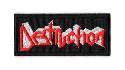 Destruction Patch Embroidered Sew On Band Red Logo German Thrash Speed Metal