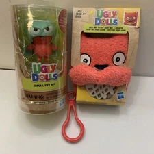 Ugly Dolls Lot Of 2 Lucky Bat To Go & Super Lucky Bat Tube. NEW SEE DESCRIPTION