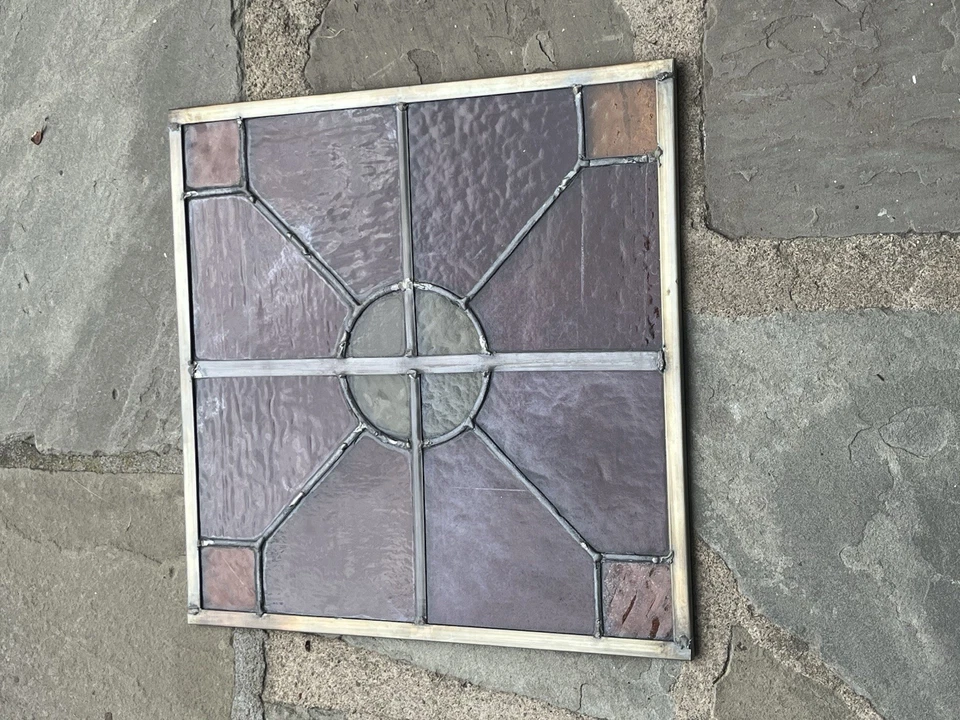 ANTIQUE STAINED GLASS WINDOW restored, Pittsburgh PA circa 1900 FREE SHIPPING - Image 3 of 4