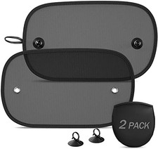 Car Sun Shade, 2 Pack Window Shade for Baby Universal Cling Sunshade for Side Wi