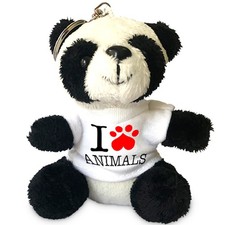 Custom Plush Keychain Photo Panda T-shirt