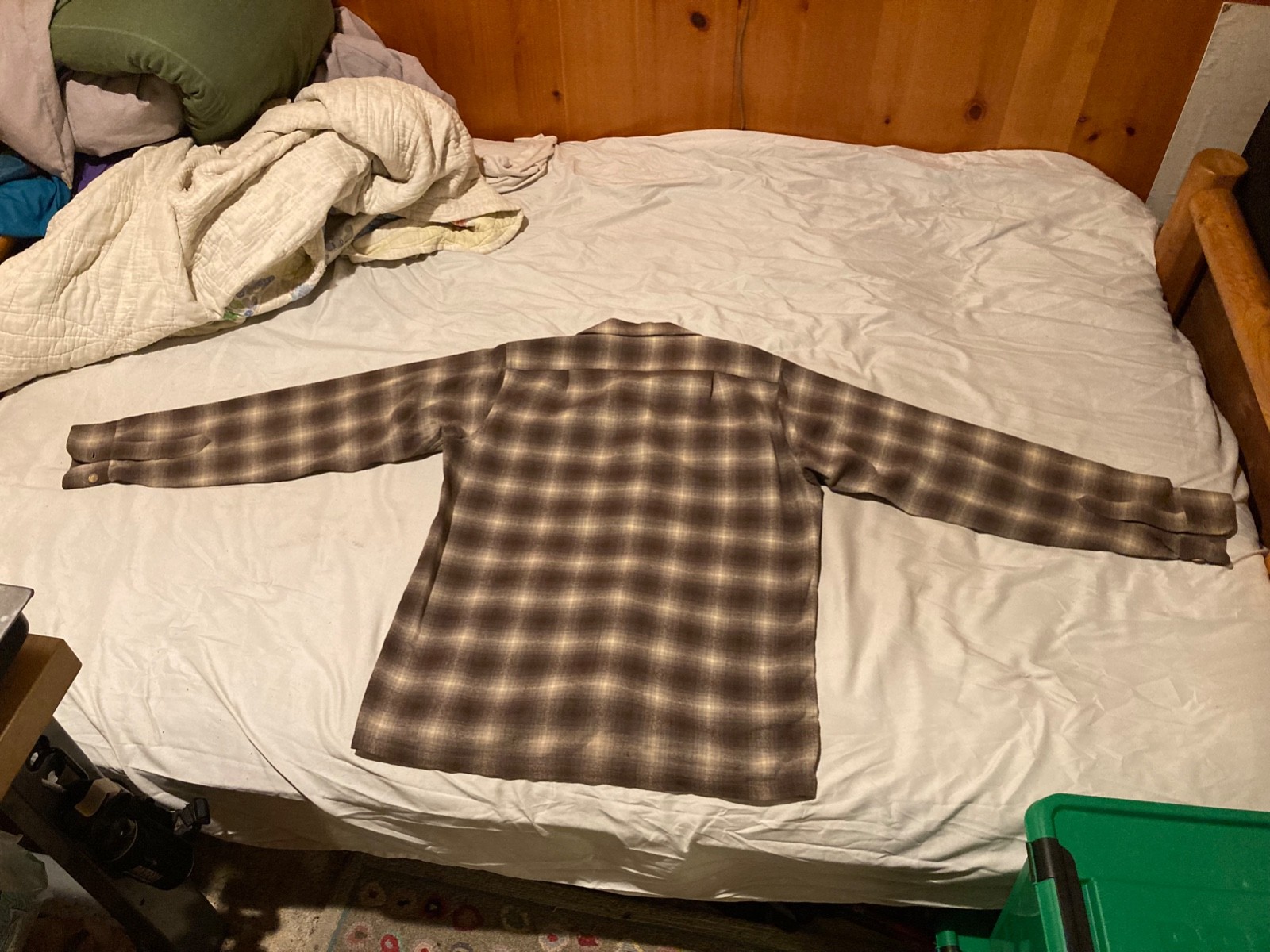 Vintage 1960 Pendleton Wool Loop Collar Board Shi… - image 12