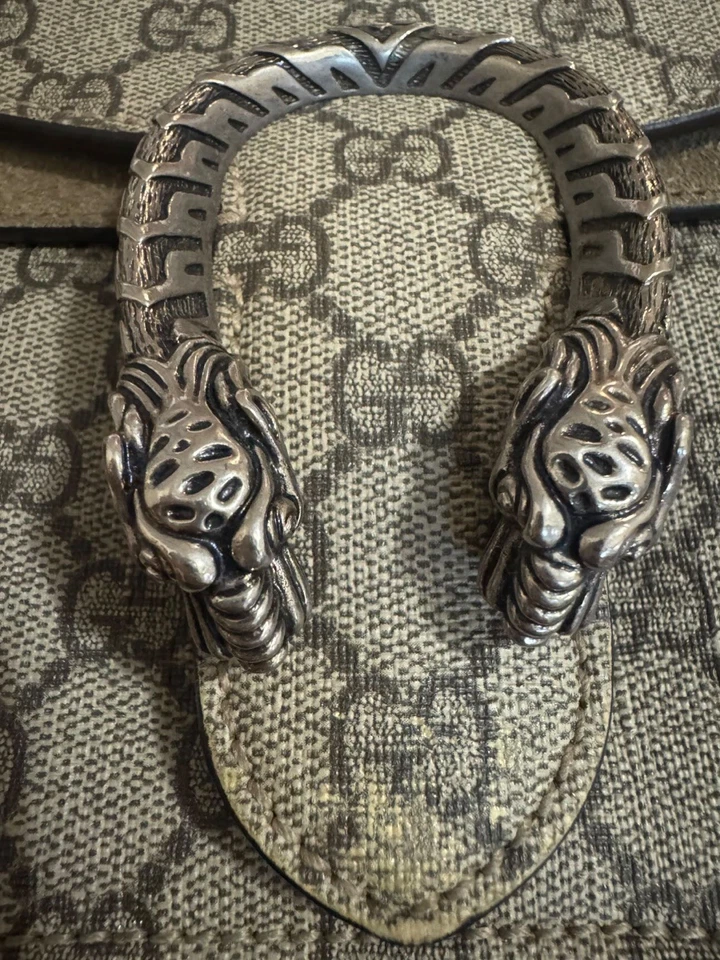 Gucci Dionysus GG Supreme Shoulder Chain Bag - Small - Brown - Iconic - Image 3 of 4