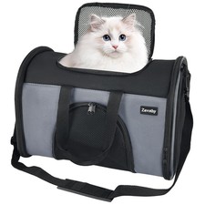 TSA Airline Approved Soft-Sided Pet Carrier for Small to Medium Cats and Pupp...