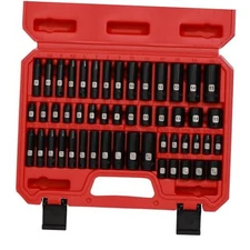  50PCS 1/4 Inch Drive Master Impact Socket 50PCS Without Accessory