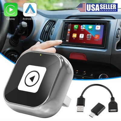 Dual Band WiFi CarPlay Android Auto Adapter 5Ghz BT5.0 Auto-Connect USB Dongle