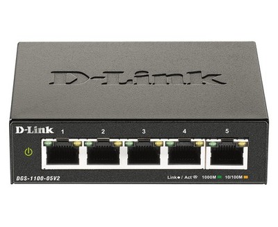 D-Link DGS-1100-05V2/E Netzwerk-Switch Managed L2 Gigabit Ethernet (10/100/1000)