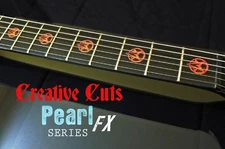 Goat Pentagram RED PEARL Fret Markers Inlay Set Sticker Decal for BASS & GUITAR