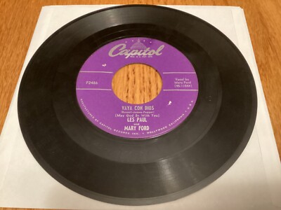 Les Paul & Mary Ford  Vaya Con Dios / Johnny (The Boy For Me)'' 7'' 45 rpm F2486