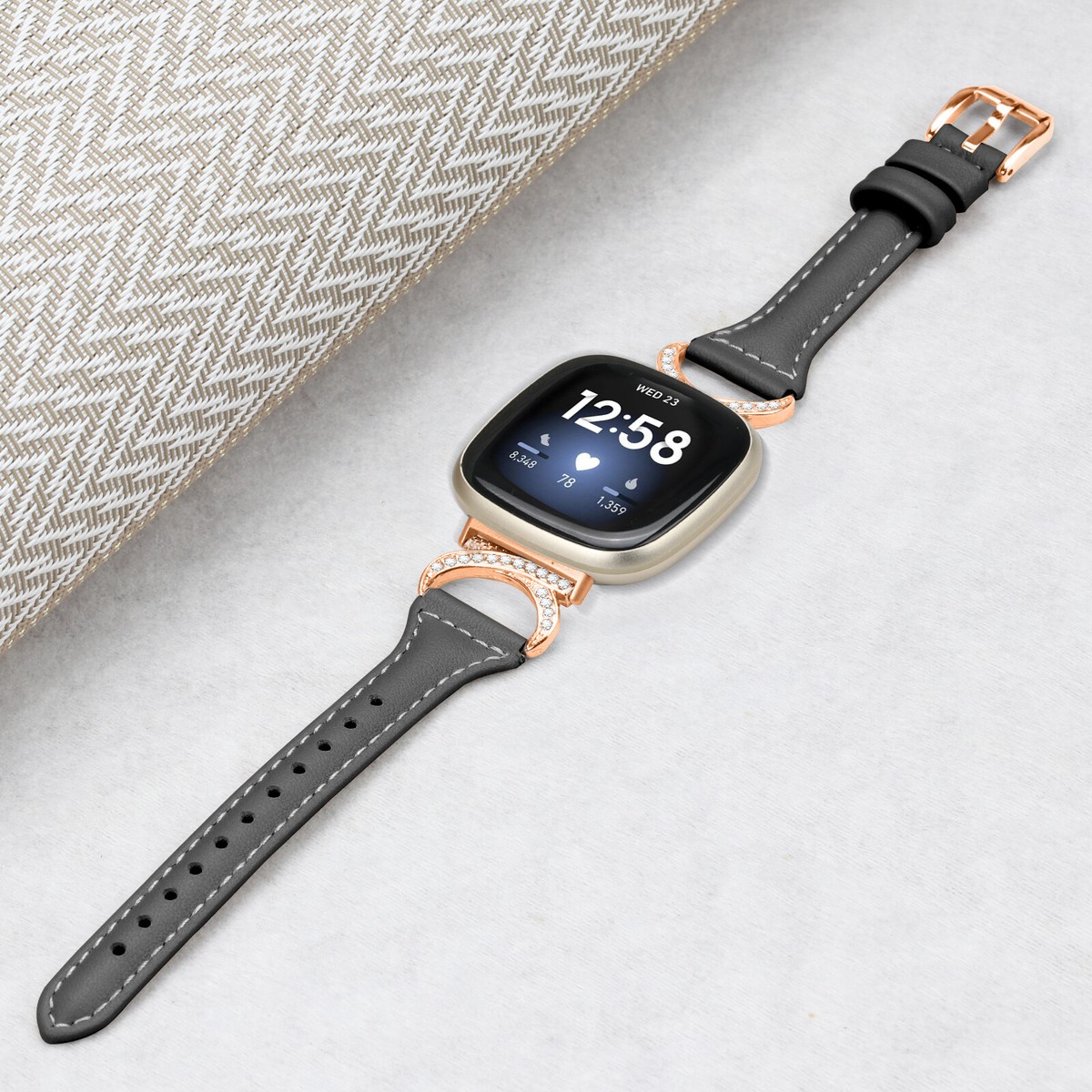 2 Bracelets Kwmobile Pour Fitbit Versa 4, Sense 2, Versa 3, Sense – Neuf